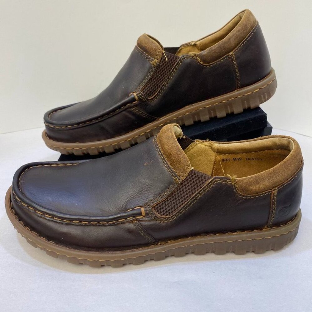 Born Gudmund Slip-On Loafers Dark Brown Leather Men’s 8